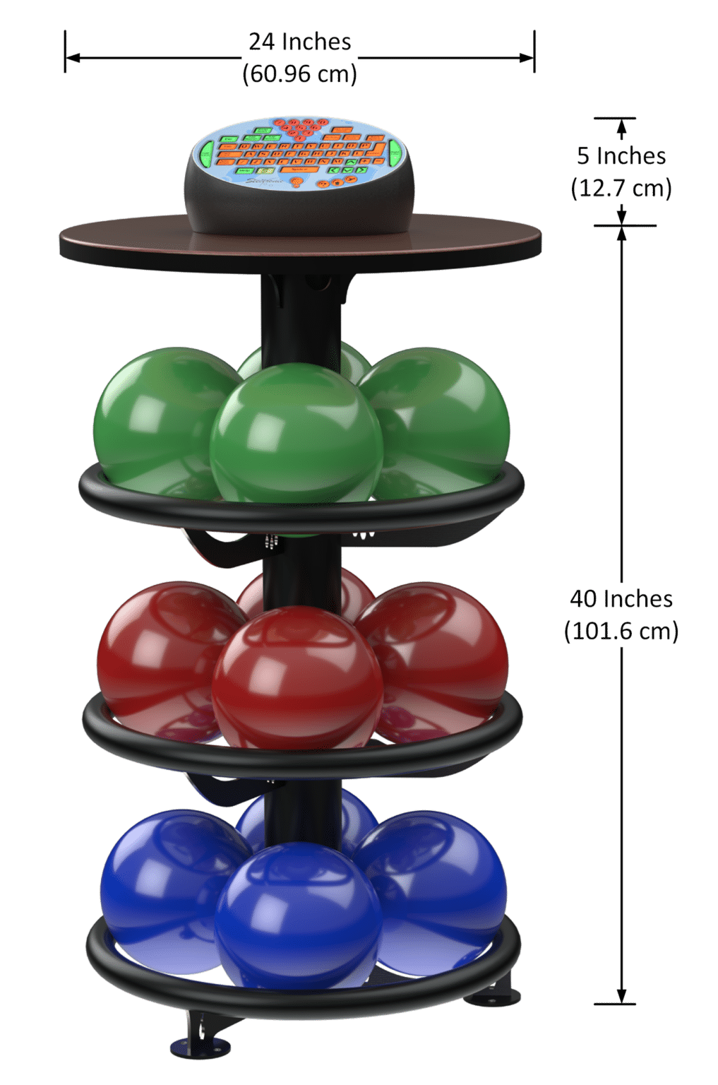 Steltronic Ball Storage with Table and Keypad